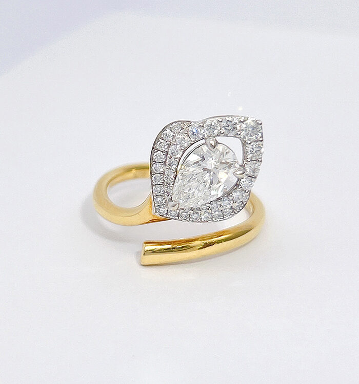 1ct Diamond 18K分色 Ring