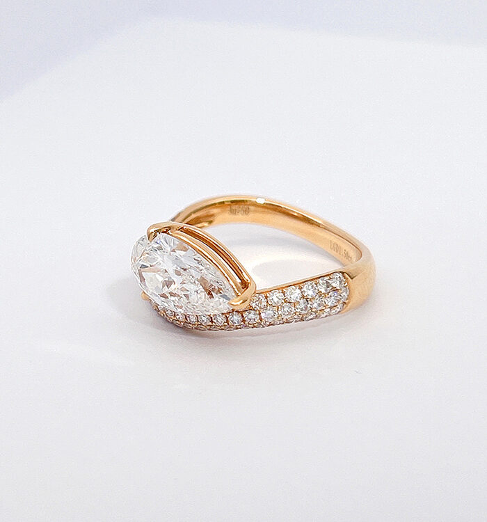 1ct Diamond 18K红 Ring
