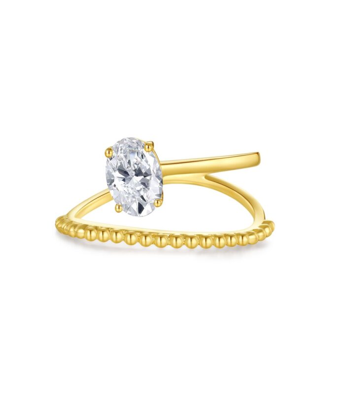 1ct Diamond Yellow Gold 18K Ring