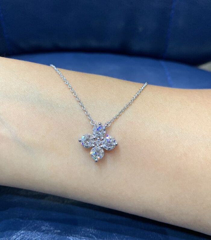 4ct Round Diamond White Gold 18K Ring