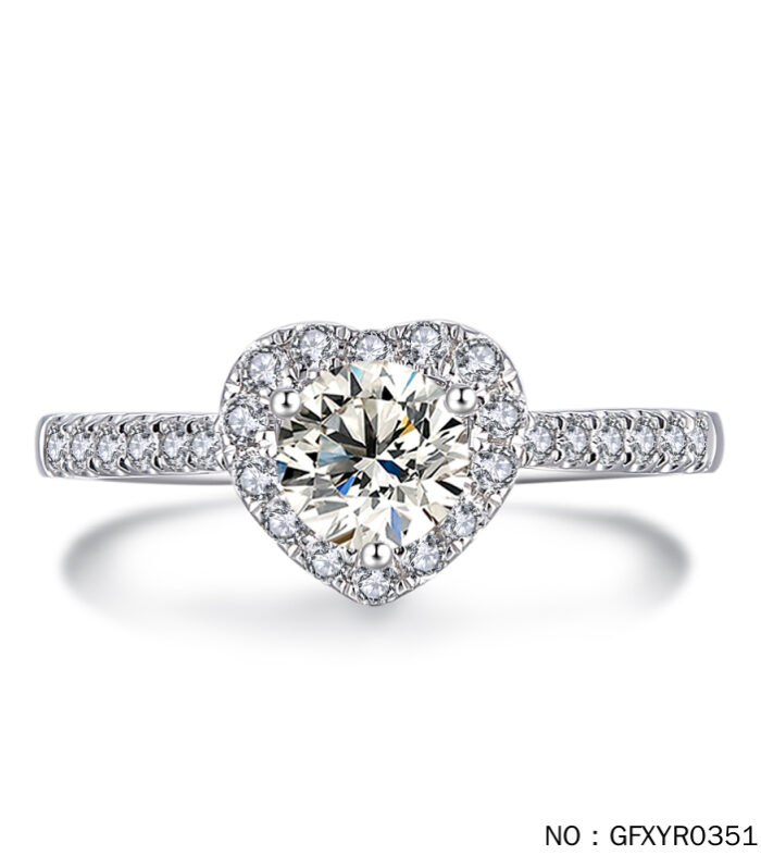 Round Diamond White Gold 18K Ring