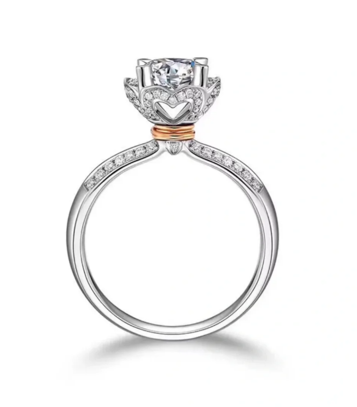 Round Diamond White Gold 18K Ring