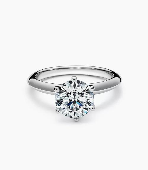 1ct Round Diamond 18k白 Ring