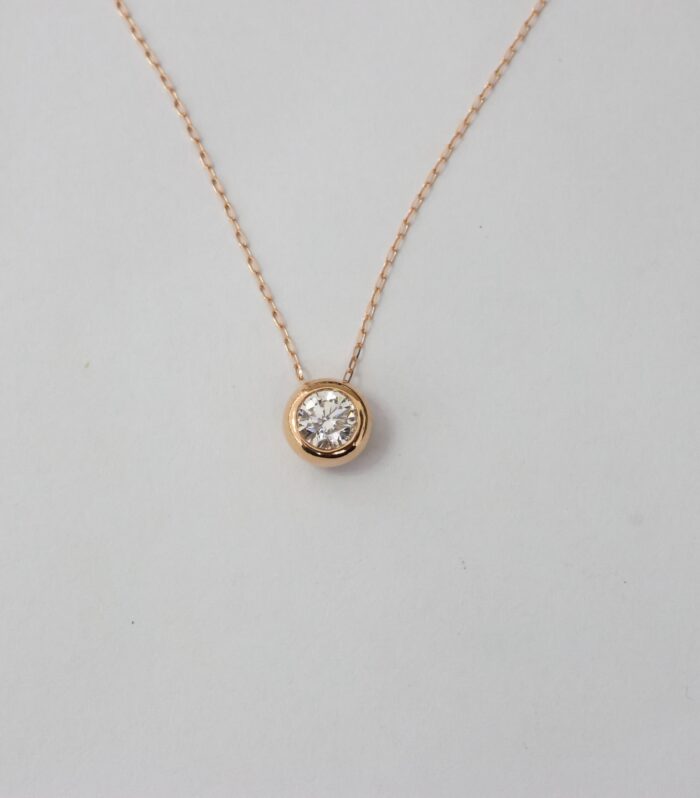 Round Diamond 18k红 Ring