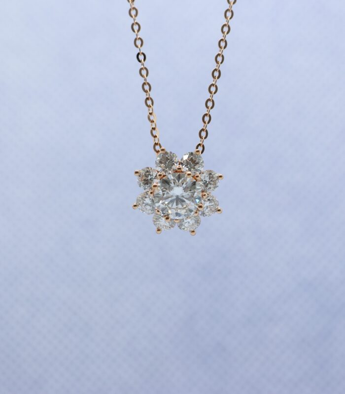 Round Diamond White Gold 18K Ring