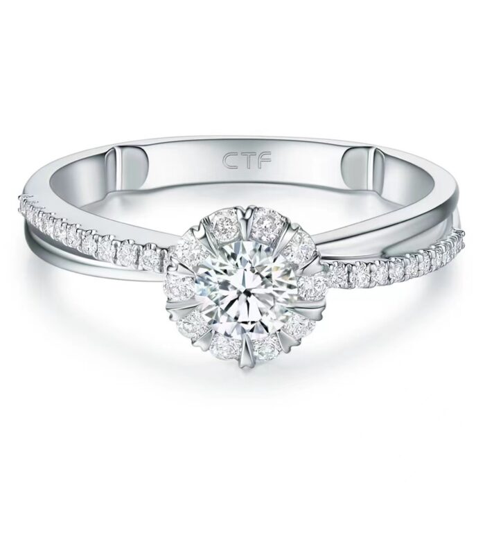 1ct Round Lab Diamond 铂PT950 Ring