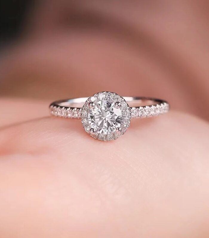 1ct Round Lab Diamond 铂PT950 Ring