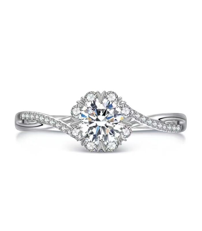 1ct Round Lab Diamond 铂PT950 Ring