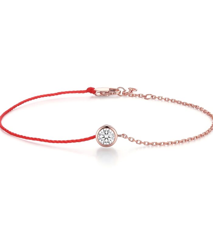 1ct Round Diamond 18K红 Ring