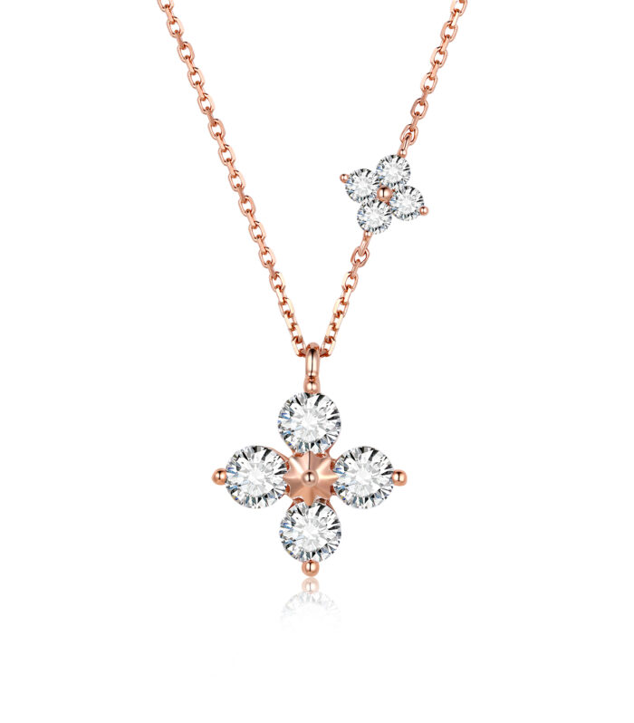 4ct Round Diamond 18K红 Ring