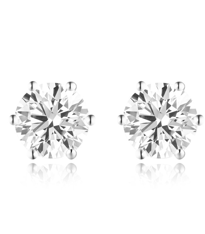 2ct Round Diamond White Gold 18K Ring