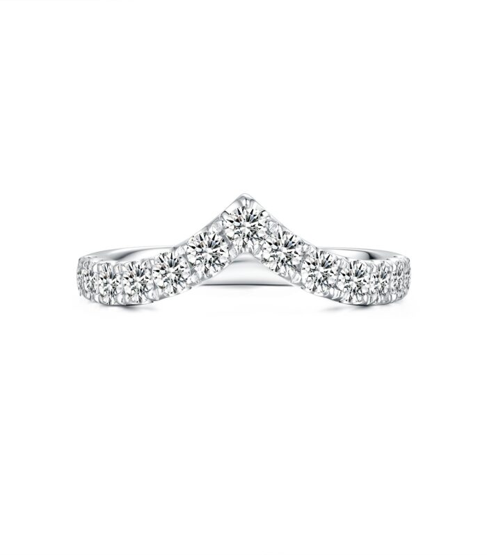 Round Diamond White Gold 18K Ring
