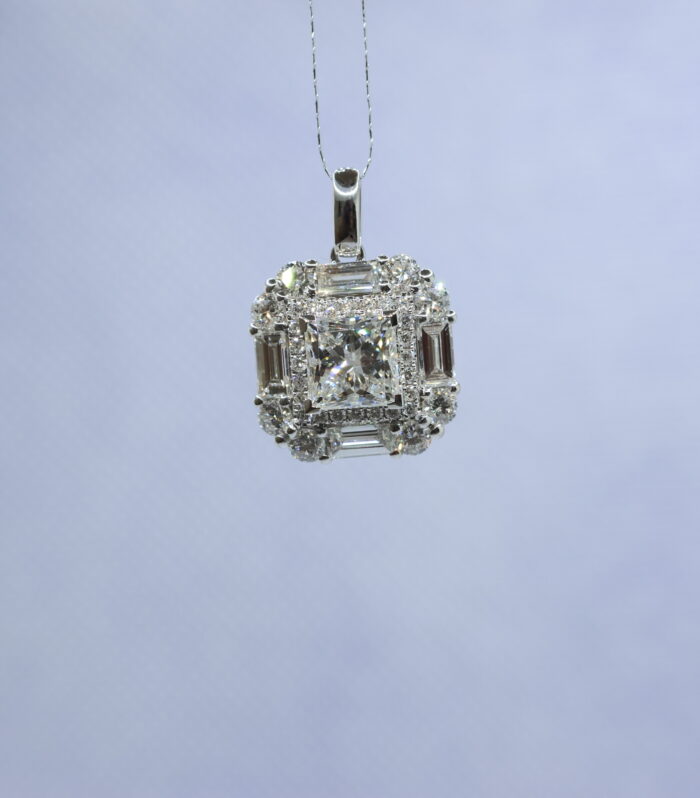 1ct Round Diamond Platinum Ring