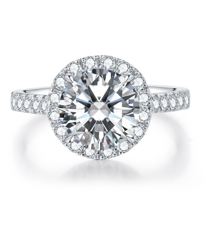 1ct Round Diamond 18K金 Ring