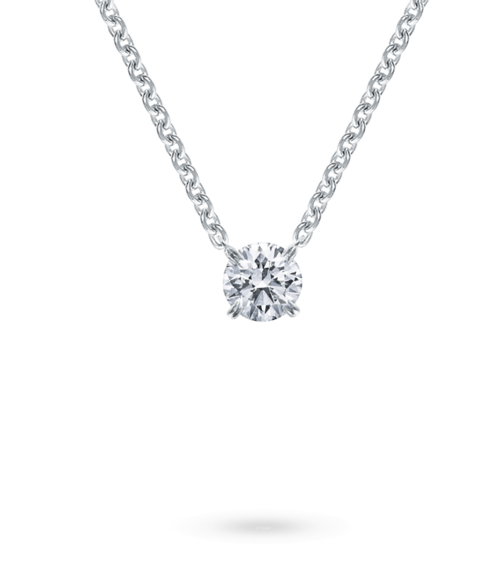 1ct Round Lab Diamond White Gold 18K Ring