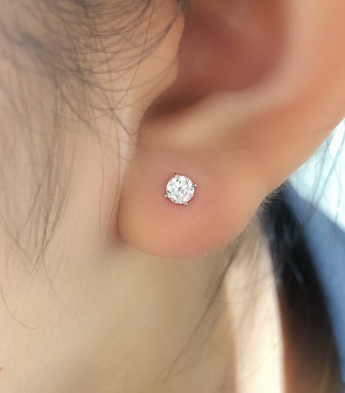 2ct Round Lab Diamond White Gold 18K Ring