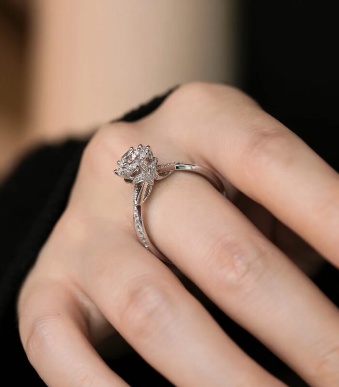 1ct Round Lab Diamond 铂PT950 Ring