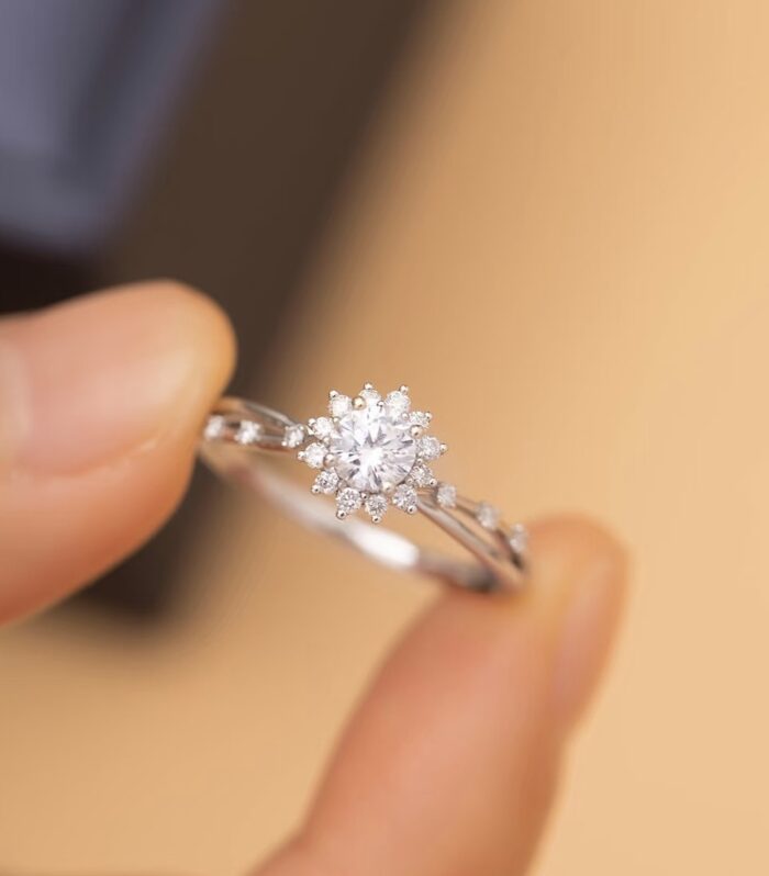 1ct Round Lab Diamond 铂PT950 Ring