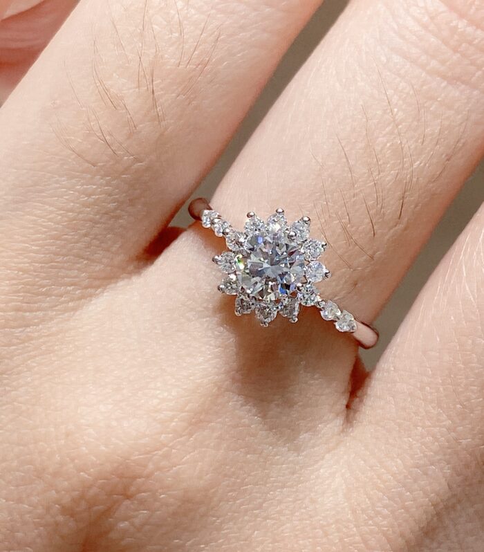 培育空托 White Gold 18K Ring