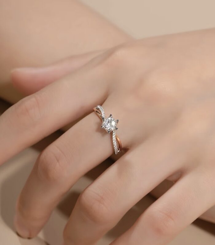 1ct Round Lab Diamond 铂PT950 Ring