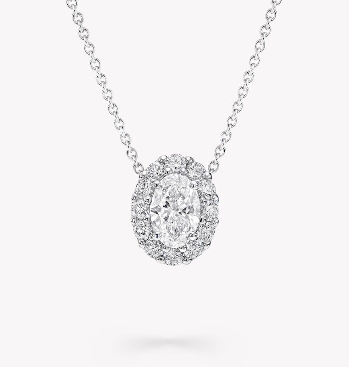 1ct Oval Lab Diamond 铂PT950 Ring