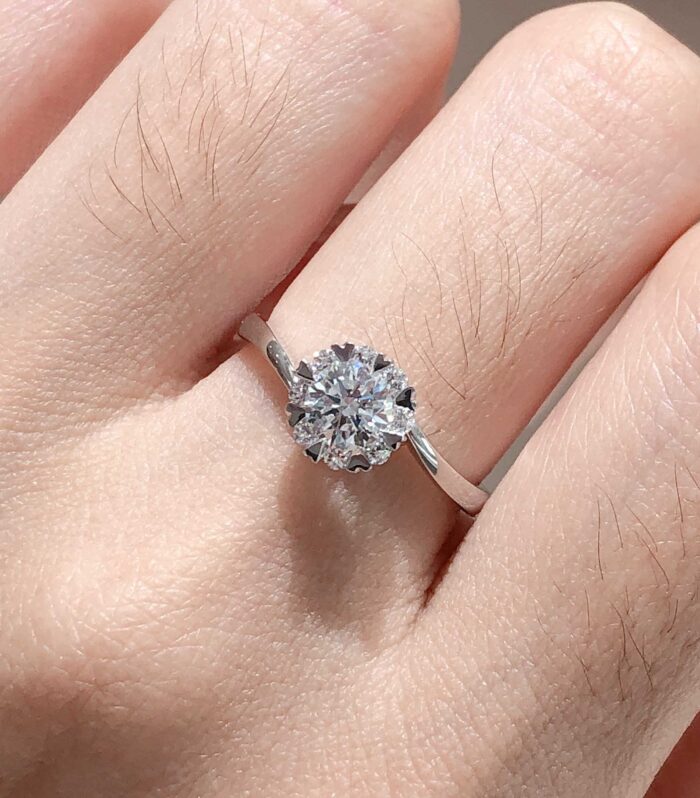 培育空托 White Gold 18K Ring