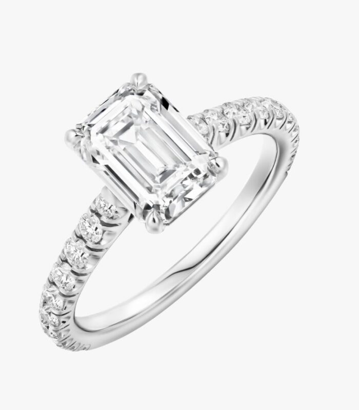 1ct Emerald Lab Diamond 铂PT950 Ring