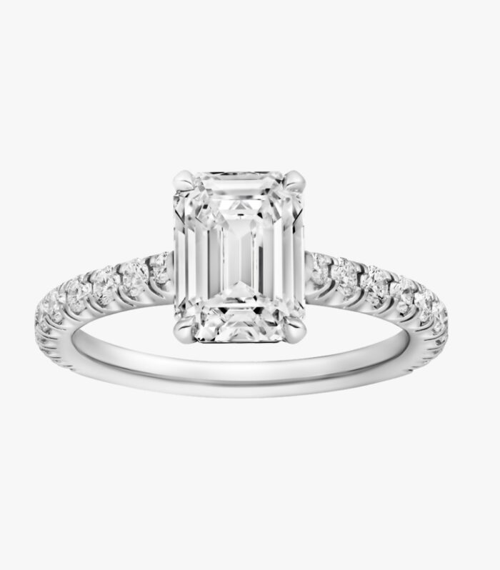 Emerald 培育空托 铂PT950 Ring