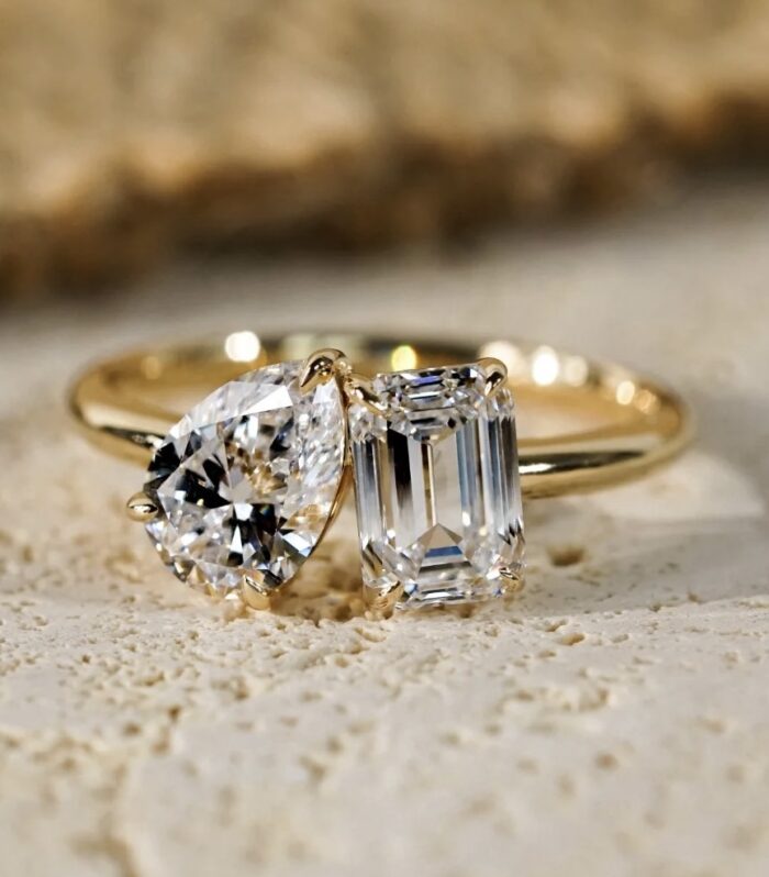 Lab Diamond Yellow Gold 18K Ring