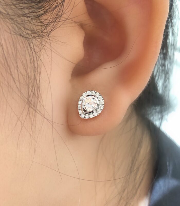 2ct Round Lab Diamond White Gold 18K Ring