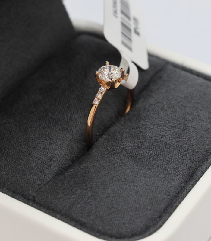 1ct Round Diamond 18K红 Ring