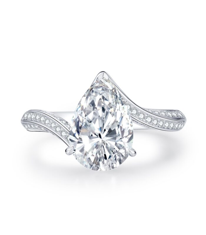 1ct Pear Diamond 18K金 Ring