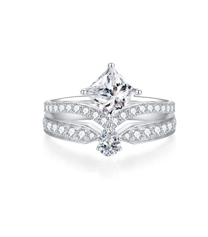 1ct Princess Diamond White Gold 18K Ring