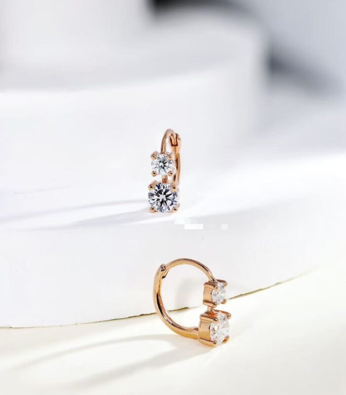 2ct Round Lab Diamond Yellow Gold 18K Ring