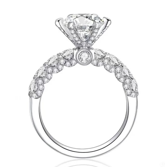 1ct Round Lab Diamond 铂PT950 Ring
