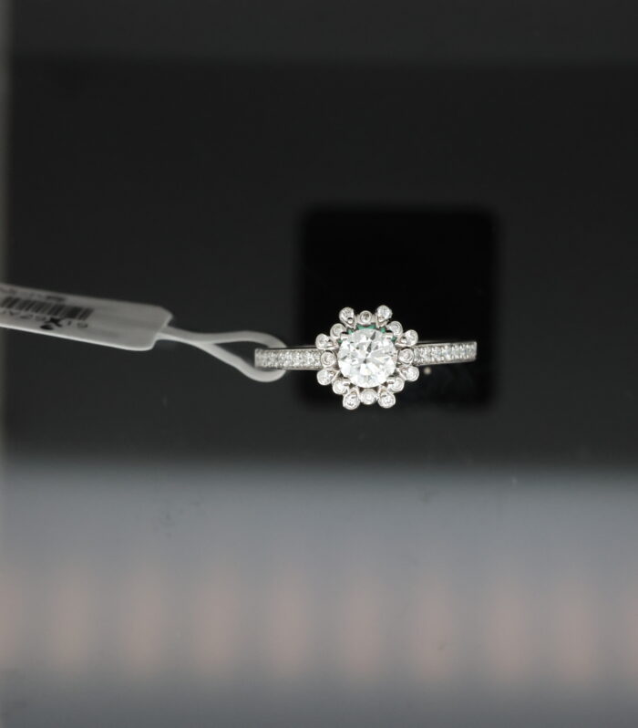 1ct Round Diamond 18k白 Ring