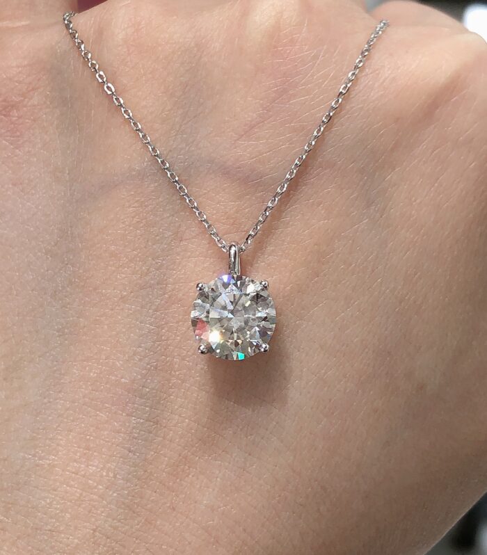 1ct Round Lab Diamond White Gold 18K Ring