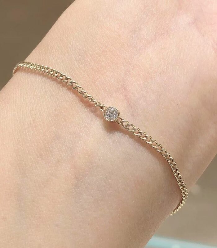 1ct Round Lab Diamond Yellow Gold 18K Ring