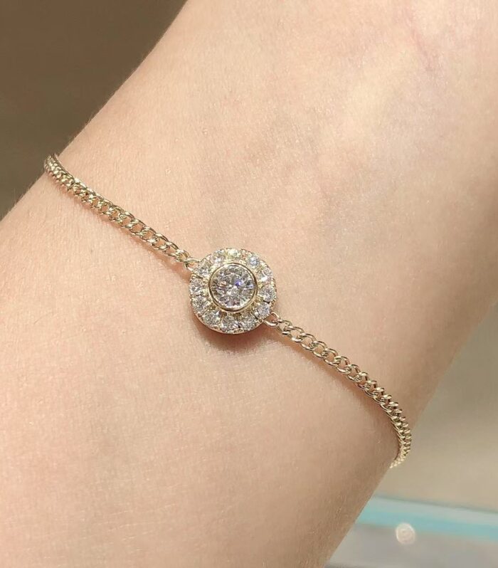 1ct Round Lab Diamond Yellow Gold 18K Ring