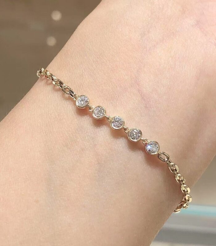 Lab Diamond Yellow Gold 18K Ring