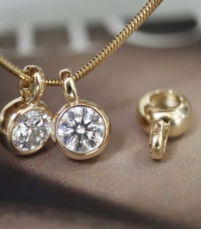 1ct Round Lab Diamond Yellow Gold 18K Ring