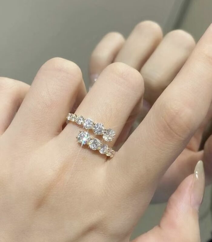 Lab Diamond Yellow Gold 18K Ring