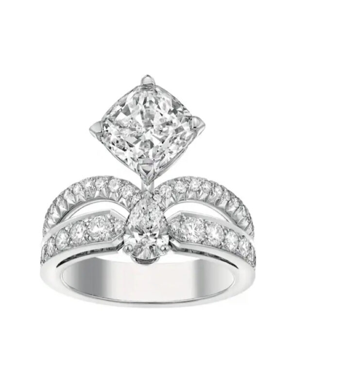 1ct Princess Lab Diamond 铂PT950 Ring