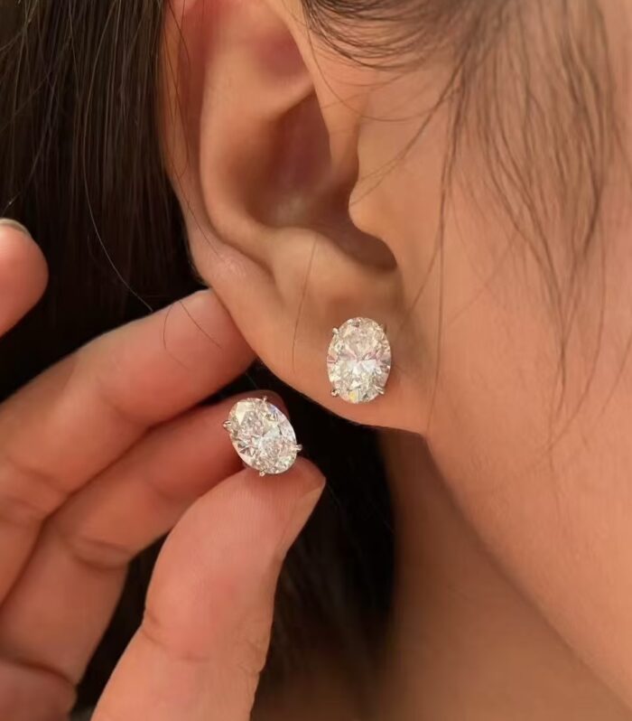 2ct Oval Lab Diamond Yellow Gold 18K Ring