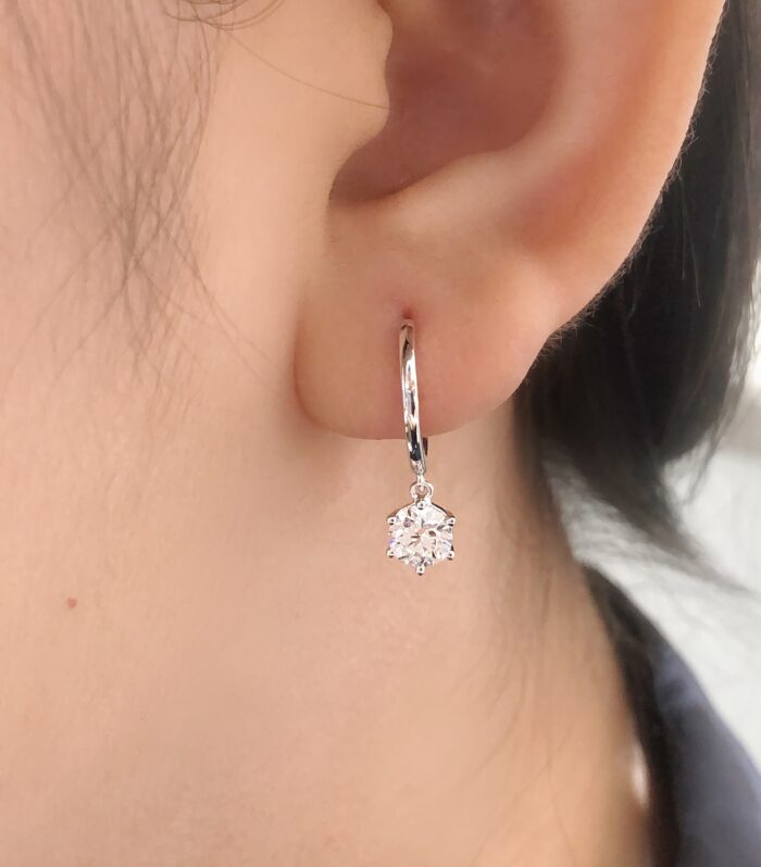 2ct Round Lab Diamond White Gold 18K Ring