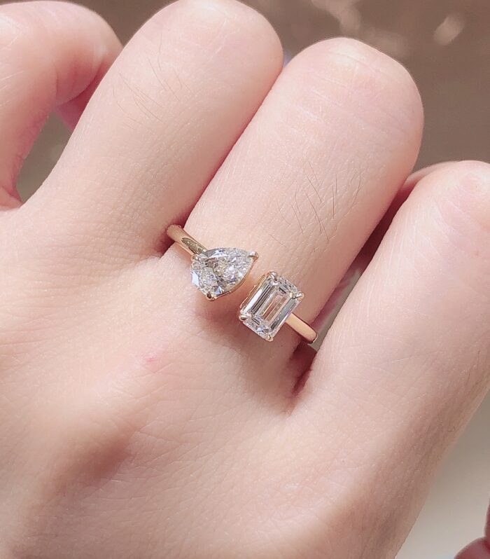 2ct 多形 Lab Diamond Yellow Gold 18K Ring