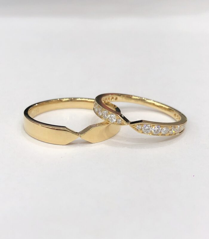 Lab Yellow Gold 18K Ring