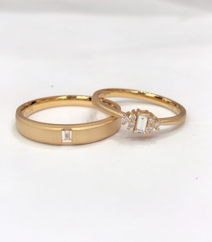 1ct Lab Yellow Gold 18K Ring