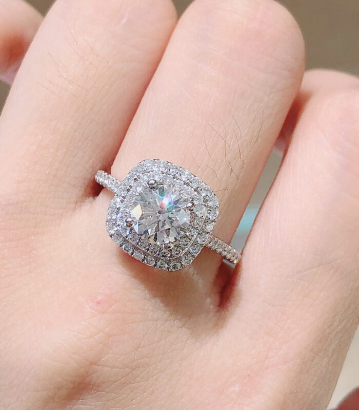 1ct Round Lab Diamond 铂PT950 Ring