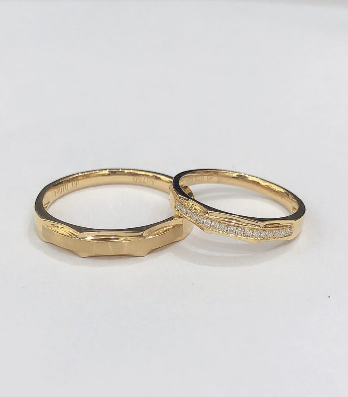 Lab Yellow Gold 18K Ring